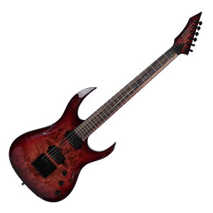 y󂠂z B.C.Rich SHREDZILLA PROPHECY ARCHTOP WITH EVERTUNE LAVA Burst Black Line Inlays GLM^[ AEgbg