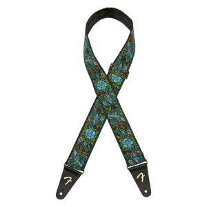 Fender tF_[ Mosaic Jacquard Strap Green M^[Xgbv