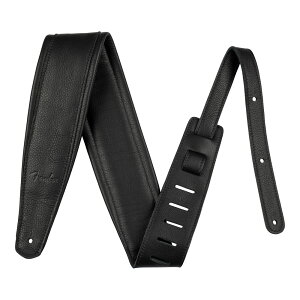 Fender tF_[ 3.5" Premium Leather Strap Black M^[Xgbv