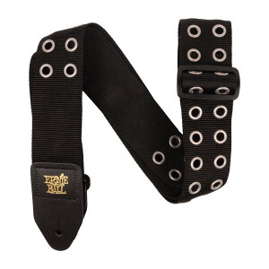 ERNIE BALL �A�[�j�[�{�[�� 5397 Hole Lotta Metal Silver Premium Strap �M�^�[�X�g���b�v P05397