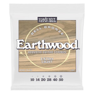 ERNIE BALL 2350 Earthwood Bell Bronze Extra Light 10-50 �A�R�[�X�e�B�b�N�M�^�[�� �A�j�[�{�[�� �x���u�����Y �G�L�X�g�����C�g