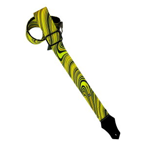 Get'm Get'm �Q�b�g���Q�b�g�� Good Vibes Guitar Strap Groovy Neon Yellow �M�^�[�X�g���b�v