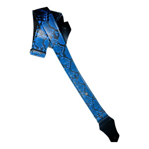 Get'm Get'm ゲットムゲットム Electric Snake Guitar Strap Blue Snake ギターストラップ