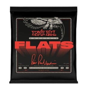 ERNIE BALL 2749 BASS Pino Palladino Smoothie Flats Bass Strings Medium 43-108 �s�m�p���f�B�[�m �t���b�g���E���h