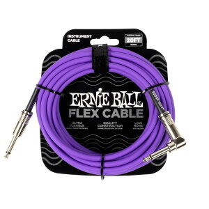 ERNIE BALL �A�j�[�{�[�� EB 6466 FLEX CABLE 20FT SA PR 20�t�B�[�g�i��6���[�g���j �Б�L�v���O �p�[�v�� �M�^�[�P�[�u��