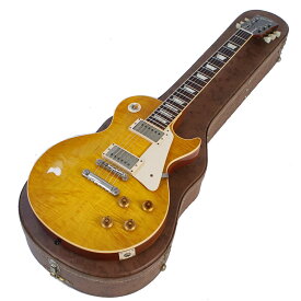 【中古】 エレキギター Gibson Custom Shop Historic Collection 1959 Les Paul Reissue Lemon Burst 2013年製 Mod. Grey Tigerコンデンサー装着済 3.98kg ギブソン レスポール