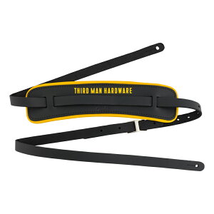 Fender tF_[ Fender x Third Man Hardware Leather Strap Black/Yellow M^[Xgbv