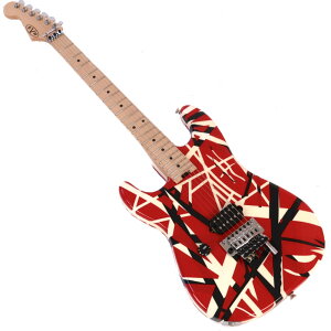 y󂠂z EVH C[uCGC` Striped Series LH R/B/W Maple Fingerboard Red Black and White Stripes GLM^[ AEgbg