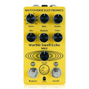 Mattoverse Electronics Warble Swell Echo MKII Yellow �f�B���C �M�^�[�G�t�F�N�^�[