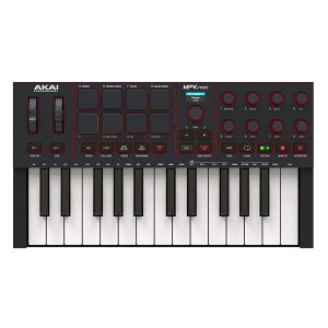 AKAI Professional AJCvtFbVi MPK mini IV Black 25 USB-C MIDIL[{[h Rg[[