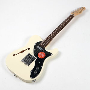 �y�󂠂�zSquier �X�N���C���[ �X�N���C�A Affinity Series Telecaster Thinline Laurel Fingerboard Black Pickguard Olympic White �G���L�M�^�[ �A�E�g���b�g
