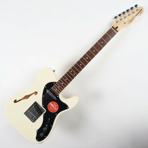 �y�󂠂�zSquier �X�N���C���[ �X�N���C�A Affinity Series Telecaster Thinline Laurel Fingerboard Black Pickguard Olympic White �G���L�M�^�[ �A�E�g���b�g