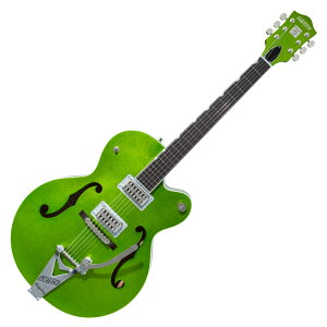 GRETSCH Ob` G6120T-HR Brian Setzer Signature Hot Rod Hollow Body with Bigsby Extreme Coolant Green Sparkle GLM^[