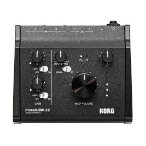 �I�[�f�B�I�C���^�[�t�F�C�X KORG microAUDIO 22 �R���O �}�C�N���I�[�f�B�I Filter Ark / Ableton Live Lite�Ȃǃo���h��