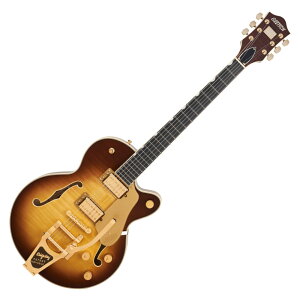 GRETSCH �O���b�` Broadkaster Jr. LX Figured Center Block with String-Thru Bigsby and Gold Hardware Ebony Fingerboard Caramel �G���L�M�^�[