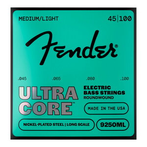 Fender �t�F���_�[ 9250ML UltraCore 9250 Roundwound Bass Strings 45-100 �G���L�x�[�X��