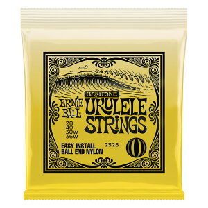 �o���g���E�N�����p �E�N������ ERNIE BALL 2328 BARITONE UKULELE Strings Ball-end �{�[���G���h�^�C�v 80/20�u�����Y���E���h P02328