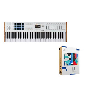 USB MIDI�L�[�{�[�h ARTURIA KeyLab mk3 61 WH Bundle V Collection X�t���o���h���Z�b�g �A�[�g���A �L�[���{ 61���� �z���C�g �o���h���\�t�g�t��