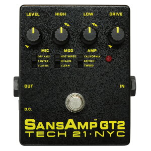 TECH21 SansAmp GT2 AvV~[^[ M^[GtFN^[