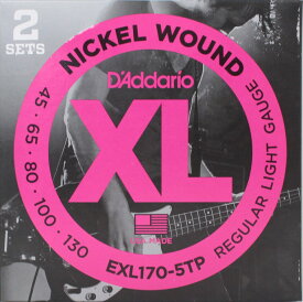 ダダリオ D'Addario EXL170-5TP/Regular Light 2セットパック 5弦ベース弦