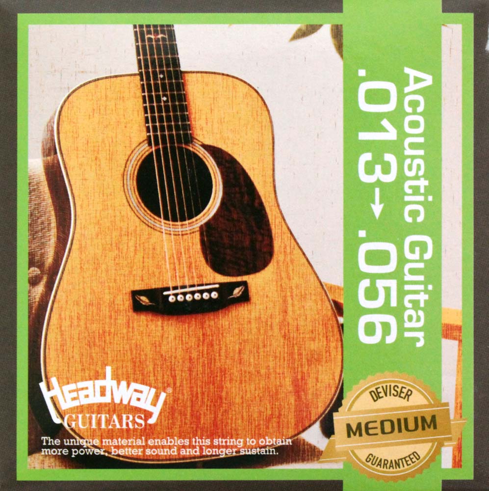 ヘッドウェイ アコースティックギター弦 ミディアムゲージ HEADWAY 高価値セリー Strings AG 激安通販新作 013-056 Medium