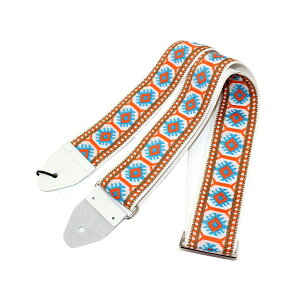 souldier Ace Replica straps Piller White/Orange ギターストラップ