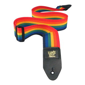 ギターストラップ アーニーボール ERNIE BALL POLYPRO STRAPS 4044 Rainbow ストラップ ポリプロストラップ レインボー