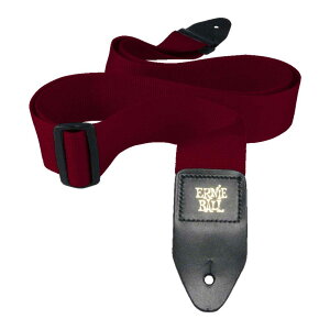 �M�^�[�X�g���b�v �A�[�j�[�{�[�� ERNIE BALL POLYPRO STRAPS 4047 Burgundy �X�g���b�v �|���v���X�g���b�v �o�[�K���f�B�[