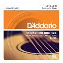【8/1限定 ポイント10倍】 D'Addario EJ15 Phosphor Bronze Extra Light アコースティックギター弦