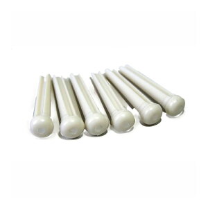 GRAPH TECH PP-1142-00 TUSQ BRIDGE PINS MARTIN 2MM WHT/MOP DOT ubWs
