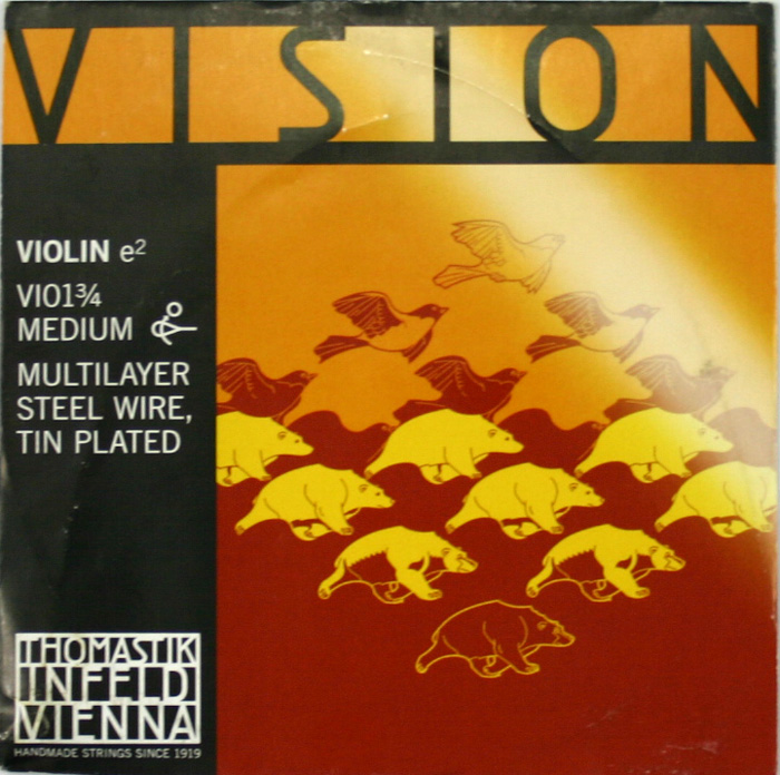 ヴィジョン 安全 3 4分数バイオリン用 E線弦 Thomastik VISION ビジョン VI01 E線 4 バイオリン弦 新色追加