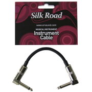 SilkRoadLG104-0.15MBKギターパッチケーブル15cmLLプラグシルクロードエフェクター間の接続に便利なシールド