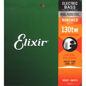 エリクサー ELIXIR 15432 Custom String Shop NANOWEB Medium .130TW エレキベース用 バラ弦