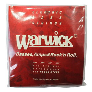 WARWICK 42200 M 4 045/105 RED stainless steel 4-string Set x[X