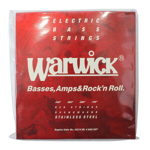 WARWICK 42210 ML 4 040/100 RED stainless steel 4-string Set x[X