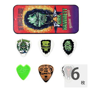 ジムダンロップ ギターピック 6枚 Kirk Hammett Signature Picks 0.88mm ピック&ケース JIM DUNLOP ジムダン