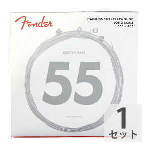 tF_[ Fender Bass Strings Stainless Steel Flatwound 9050M 55-105 GLx[X