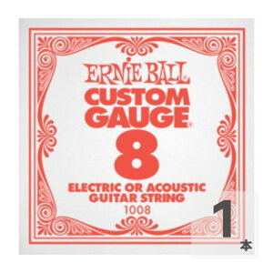 �A�[�j�[�{�[�� ERNIE BALL 1008 PLAIN STEEL �M�^�[�p�o����
