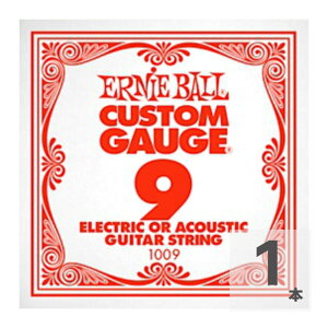 �A�[�j�[�{�[�� ERNIE BALL 1009 PLAIN STEEL �M�^�[�p�o����
