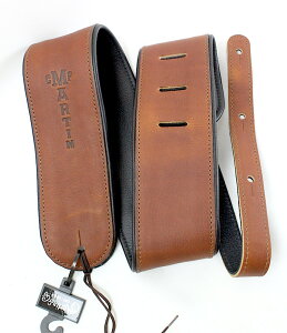 MARTIN 18A0028 PREMIUM ROLLED LEATHER STRAP BR �M�^�[�X�g���b�v