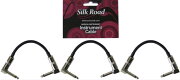 SilkRoadLG104-0.15M-3PBKギターパッチケーブル15cmLLプラグ×3本パック