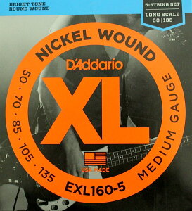 ダダリオ D'Addario EXL160-5×5SET 5弦用ベース弦