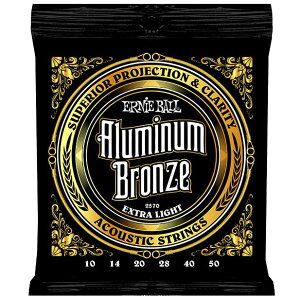A[j[{[ ERNIE BALL 2570 Aluminum Bronze Extra Light AR[XeBbNM^[×6Zbg
