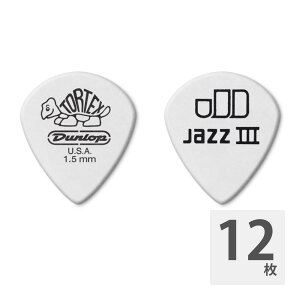 JIM DUNLOP 478R TORTEX PITCH WHITE JAZZ III SHARP 1.50×12�� �s�b�N