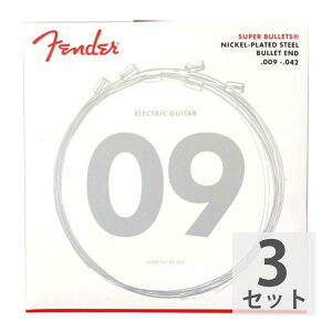 tF_[ Fender Super Bullets Nickel-Plated Steel 3250L 9-42 GLM^[×3Zbg