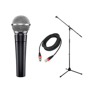 SHURE SM58-LCE �{�[�J���p�_�C�i�~�b�N�}�C�N �}�C�N�A�N�Z�T���t��3�_�Z�b�g