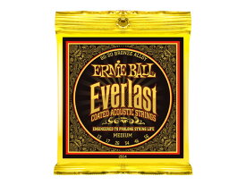 アーニーボール ERNIE BALL 2554 Everlast Coated 80/20 BRONZE ALLOY MEDIUM アコースティックギター弦×3SET