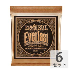 A[j[{[ ERNIE BALL 2548 Everlast Coated PHOSPHOR BRONZE LIGHT AR[XeBbNM^[ ×6Zbg