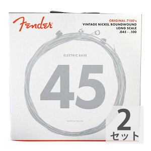 tF_[ Fender Bass Strings Pure Nickel 7150ML 45-100 GLx[X×2Zbg