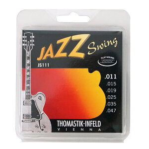 Thomastik-Infeld JS111 JAZZ SWING Flat Wound �t���b�g���E���h�M�^�[��×6�Z�b�g
